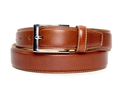 Cognac Classic Dress Belt - Warfield & Grand