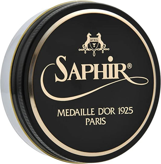 Saphir Pate de Luxe Wax Shoe Polish Light Brown - Warfield & Grand